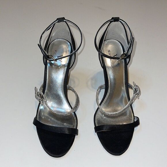 WORTHINGTON BLACK SANDALS SIZE 7.5 - Picture 1 of 5